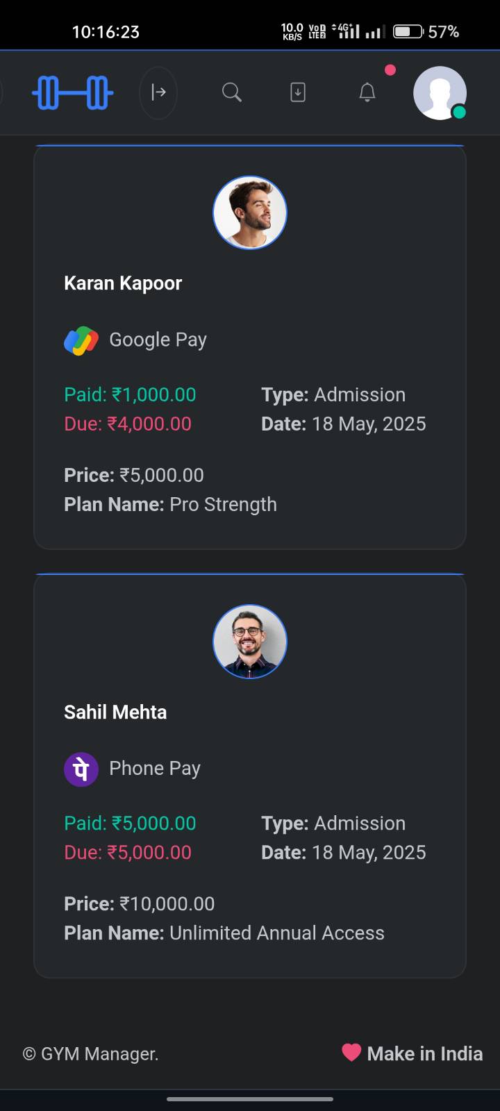 Mobile App Screen 2 - Dark